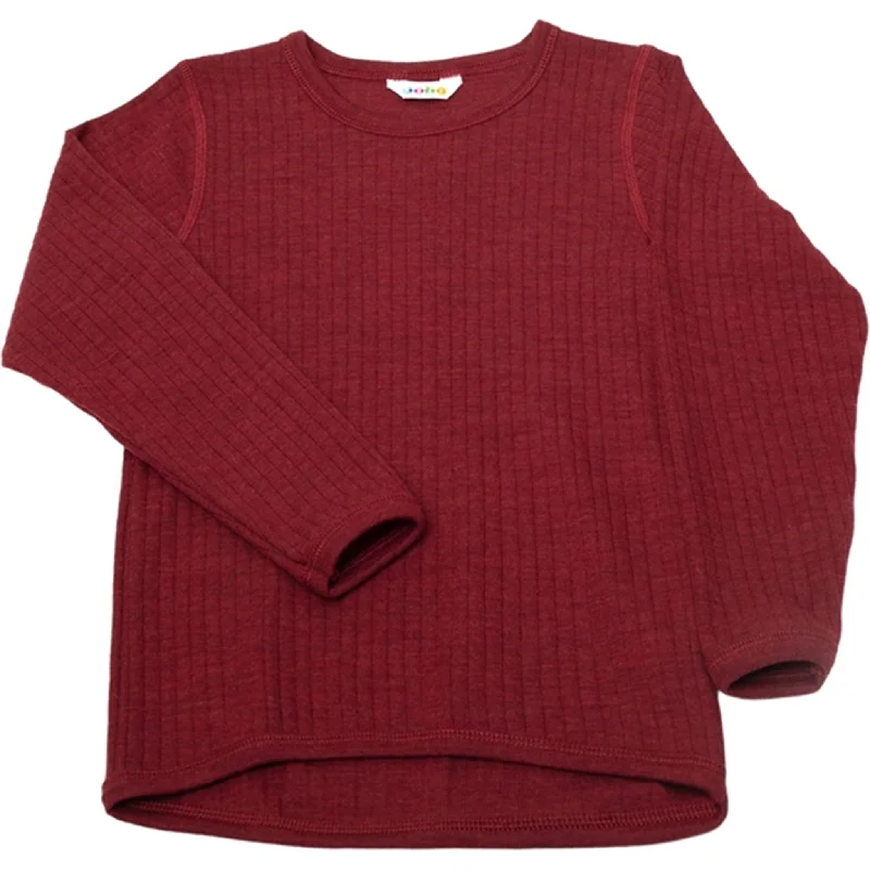 Joha Wool Bordeaux Blouse Basic