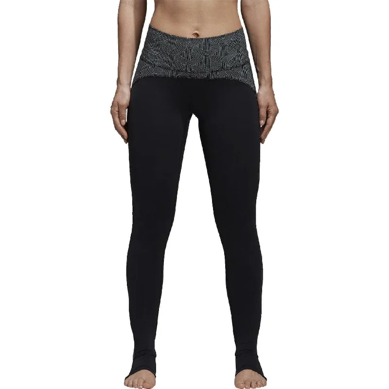 adidas Believe This High Rise Womens Long Yoga Tights - Black