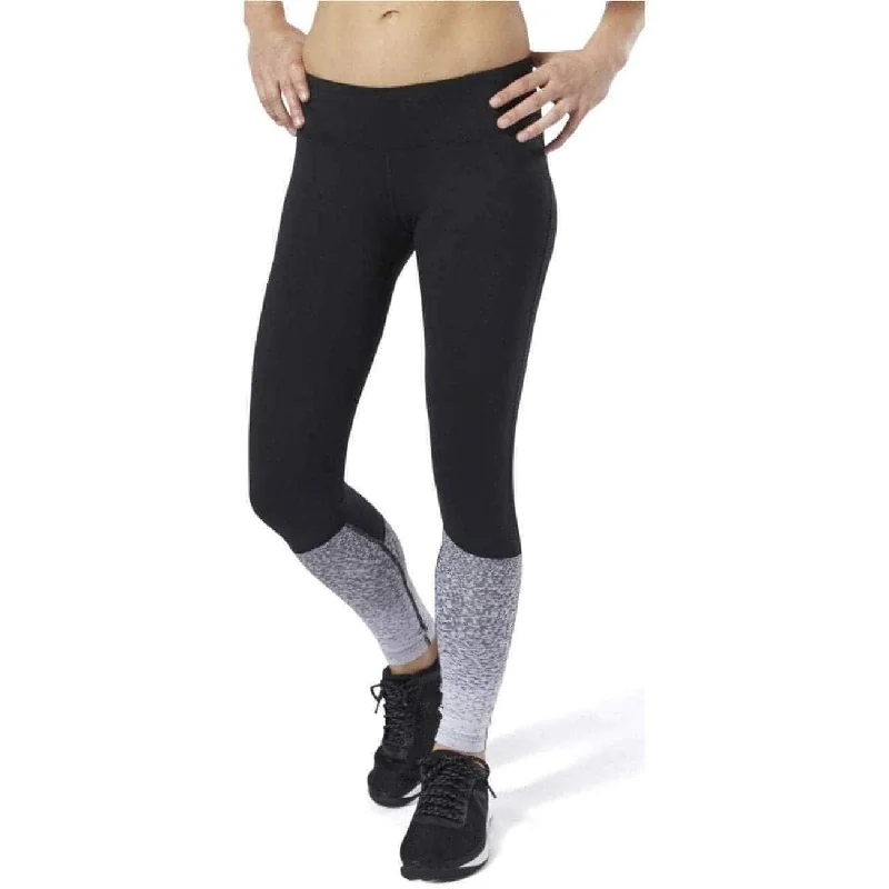 Reebok Lux Fade Womens Long Training Tights - Black