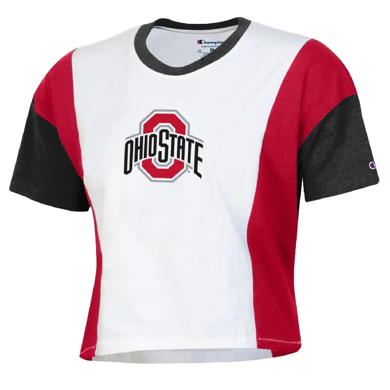 Women's Colorblock Superfan Crop Top