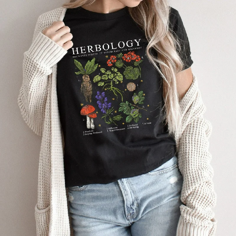 Herbology Shirt, Botanical TShirt, Gift For Plant Lover, Herbs Graphic Tee, Herb Gardening Shirt, Wizard Tee