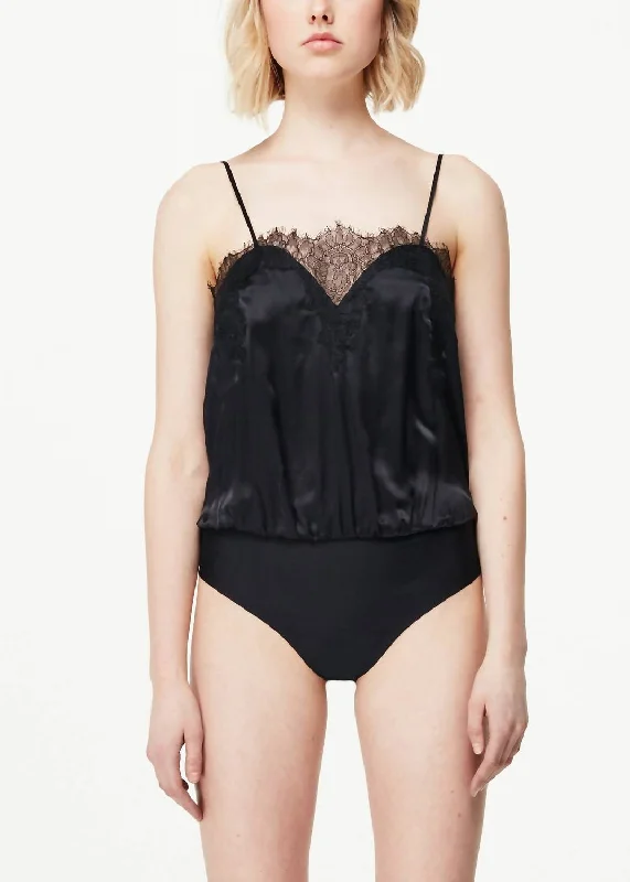 Sweetheart Bodysuit In Black