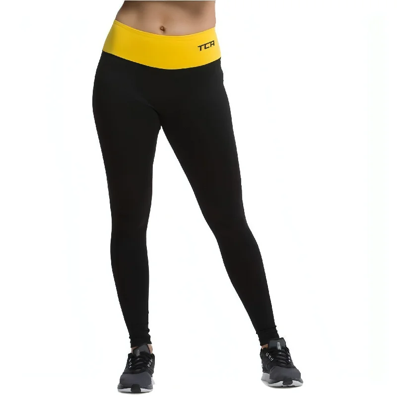 TCA Pro Performance Supreme High Waist Womens Long Running Tights - Black