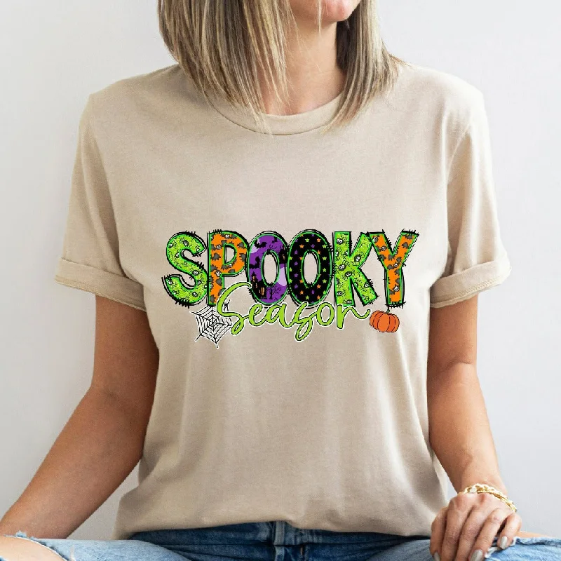 Spooky Season Shirt, Halloween TShirt, Pumpkin Graphic Tee, Fall Shirt, Vintage Halloween Tee, Autumn Apparel