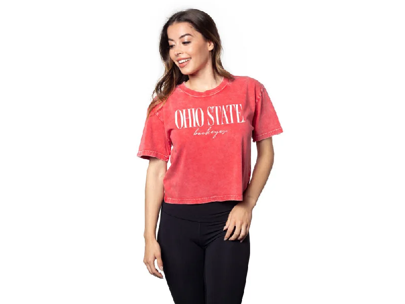 Women's Mineral Wash Cropped T-Shirt