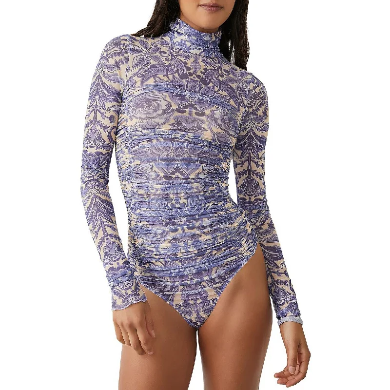 Intimately Free People Womens Floral Thong Bodysuit