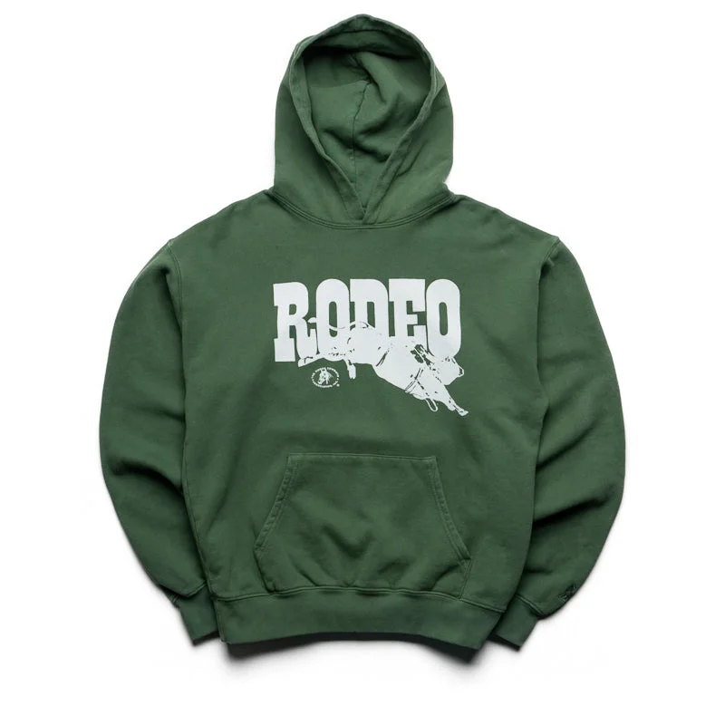 One Of These Days Go Rodeo Hoodie - Forest Green