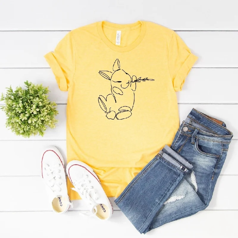 Easter Bunny Shirt, Cute Spring TShirt for Her, Easter Gift, Spring Shirts, Bunny Graphic Tee