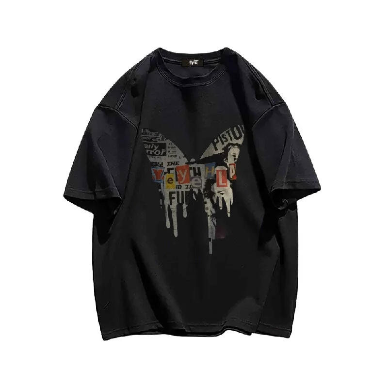 “Jigsaw Butterfly Graphics” T-shirt