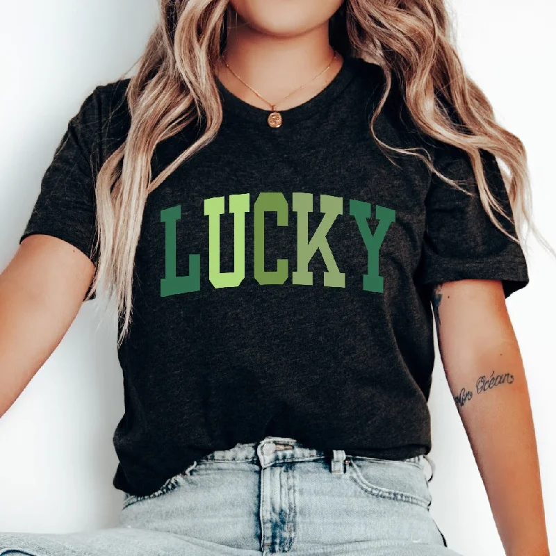 Cute Lucky Shirt, Funny St Patrick's Day TShirt, Irish Gift, St Patricks Day Party Outfit