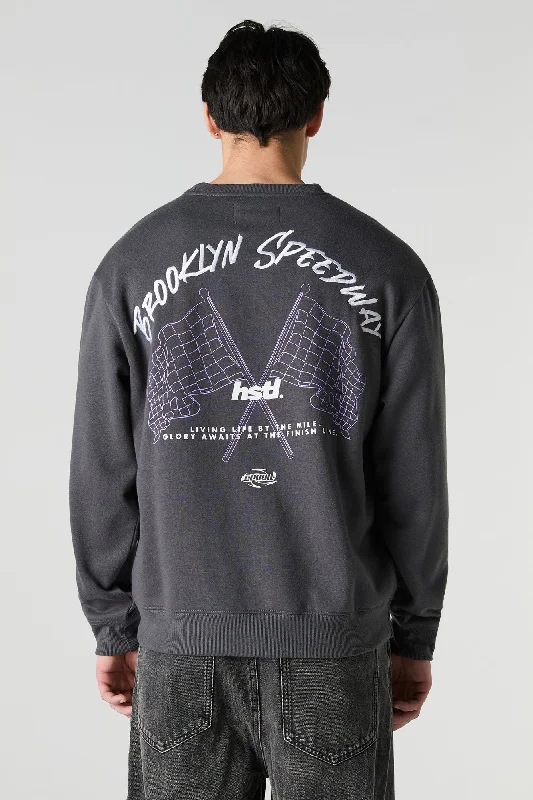 Brooklyn Speedway Embroidered Fleece Sweatshirt