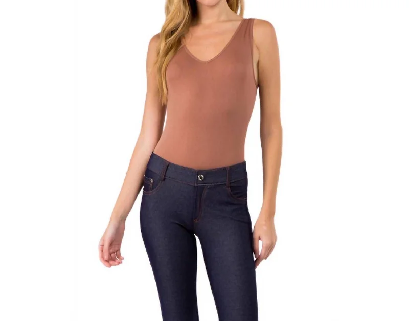 Basics Bodysuit In Mocha