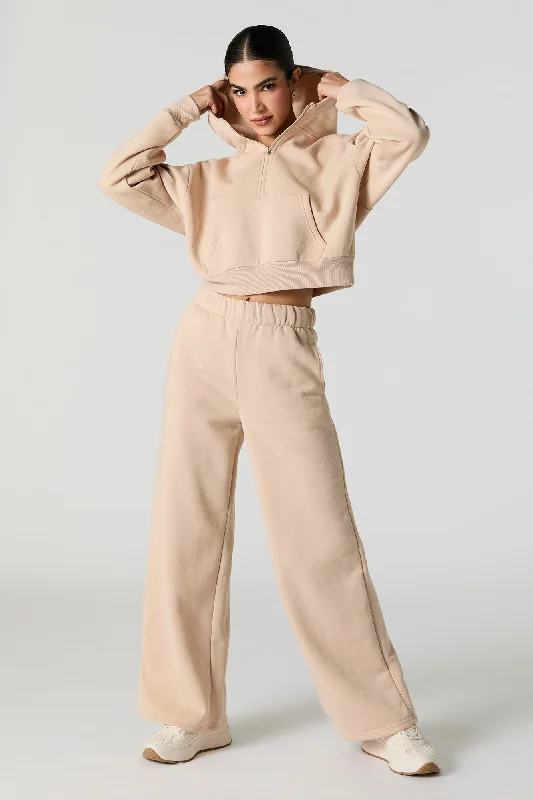 Active Wide Leg Fleece Sweatpant