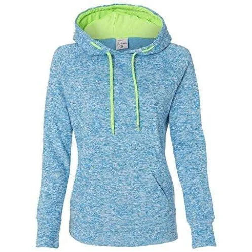 Womens Polyester Fleece Raglan Hoodie