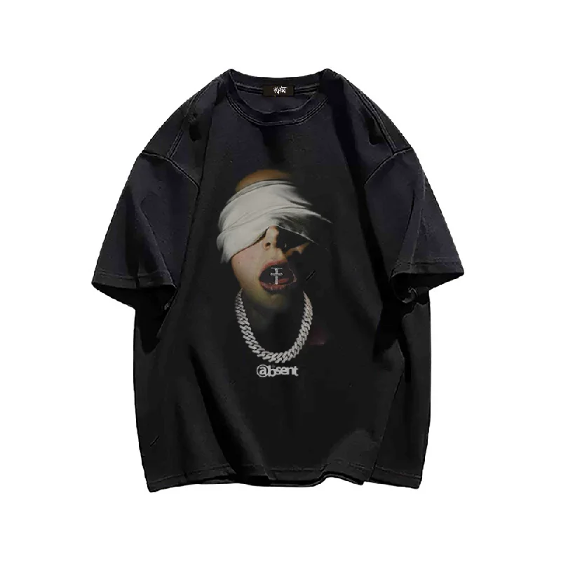 “Blindfolded Cross Boy” T-shirt