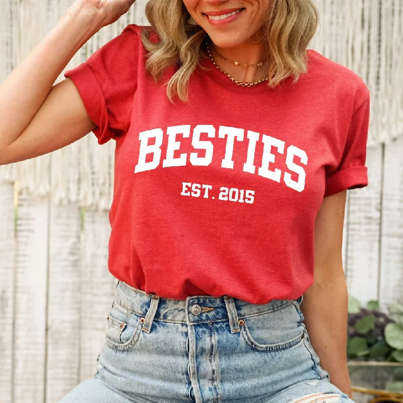 Personalized Besties Shirt, Best Friends TShirts, Girls Trip Graphic Tee, Girls Getaway TShirts, Sister Weekend