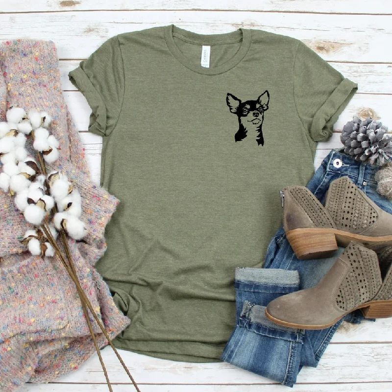 Chihuahua Shirt, Cute Dog Mom Shirt, Gift for Dog Mom, Dog Dad TShirt, Chihuahua Graphic Tee