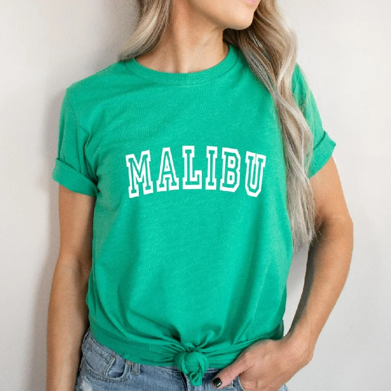 Malibu Shirt, Preppy TShirt for Women, California Vacation Graphic Tee, Malibu California T Shirt