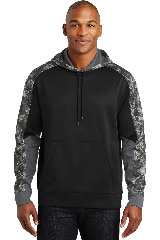 Sport-Tek Sport-Wick Mineral Freeze Fleece Colorblock Hooded Pullover. ST231