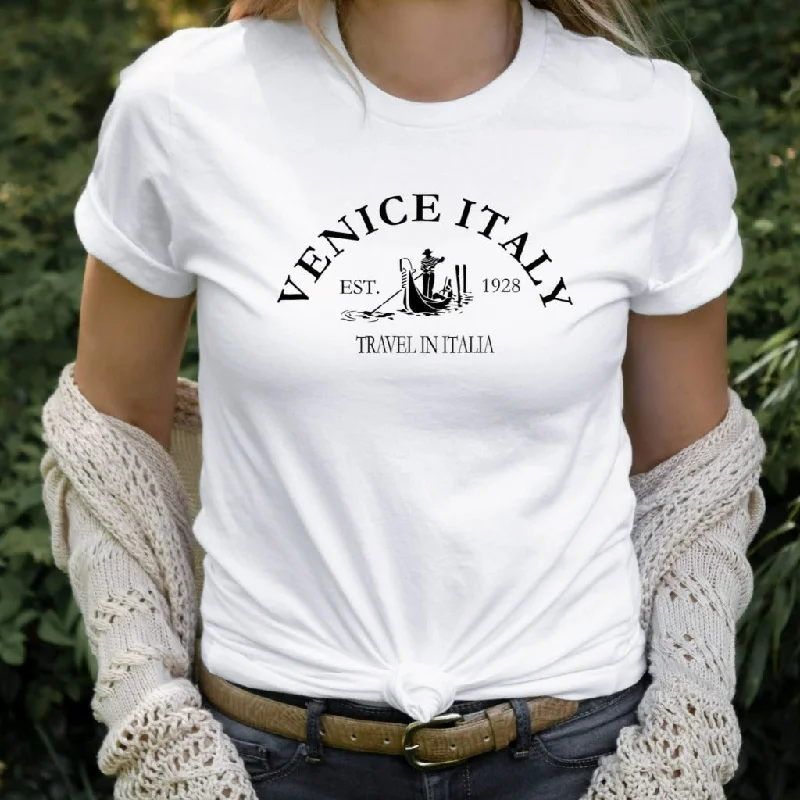 Venice Italy Shirt, Venice TShirt, Italy Vacation Graphic Tee, Venetian Gondola T-Shirt for Her