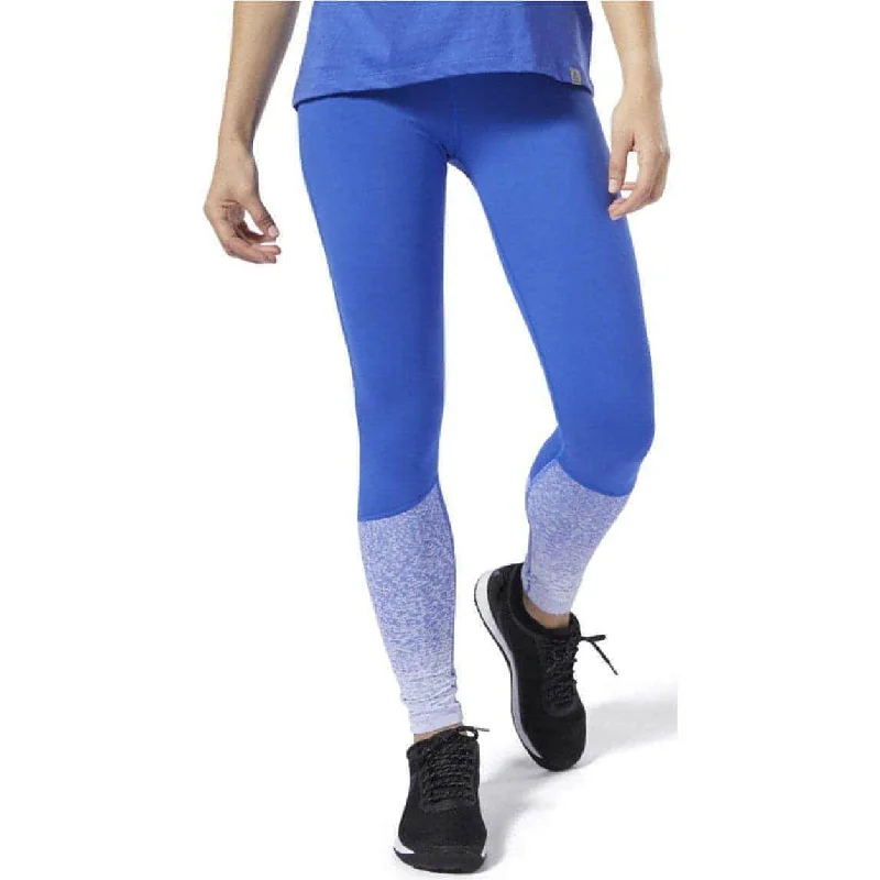 Reebok Crossfit Lux Fade Womens Long Training Tights - Blue