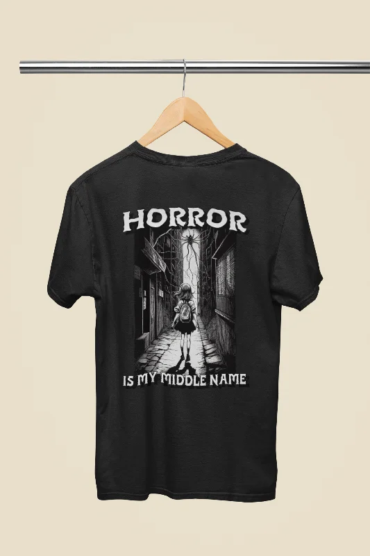 Junji Inspired Anime Horror Printed Oversized T-shirt for women