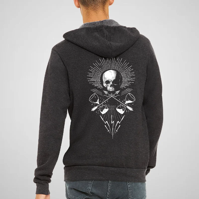 Skull Memento Mori - Adult Unisex Sponge Fleece Full-Zip Hoodie