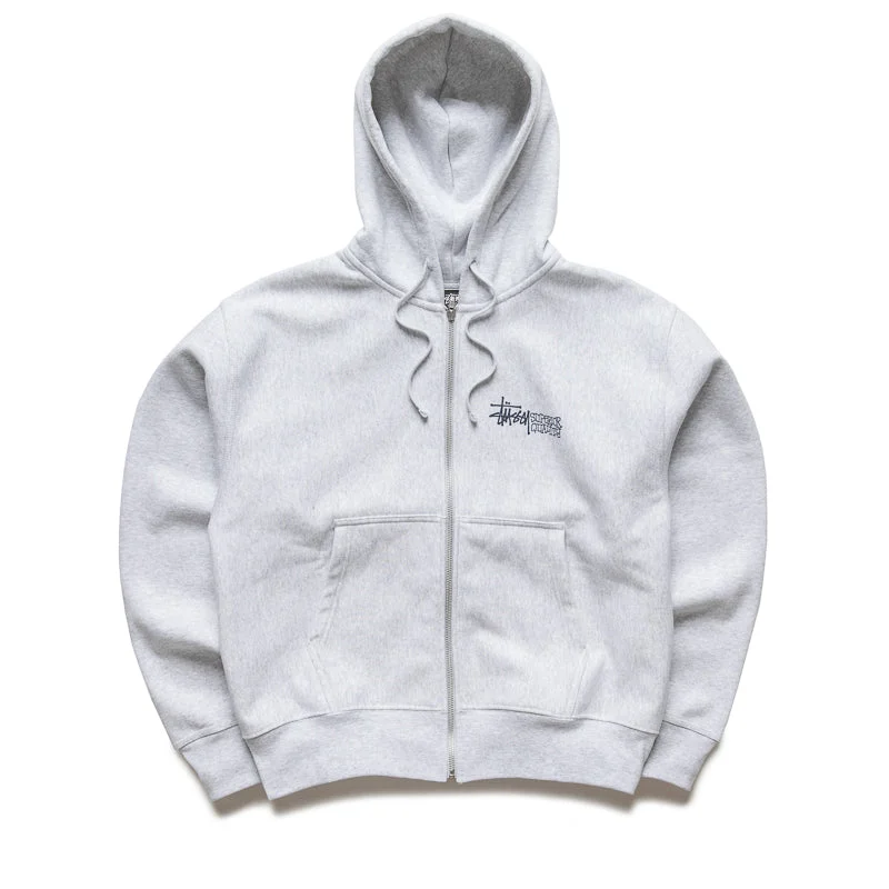 Stussy Superior Quality Zip Hoodie - Ash Heather