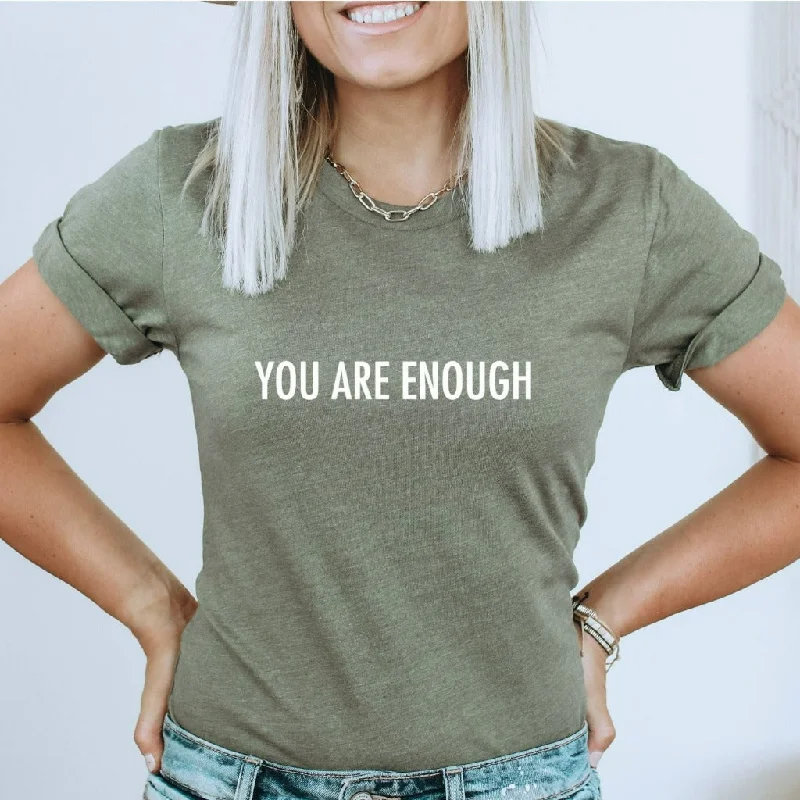 You Are Enough Shirt, Mental Health Awareness TShirt, Gift for Psychologist or Therapist