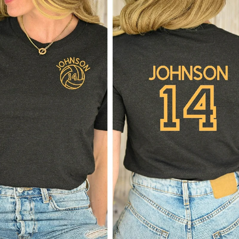 Personalized Volleyball Mom Shirt, Volleyball Mama TShirt, Volleyball Fan Graphic Tee, Gift for Volleyball Mom