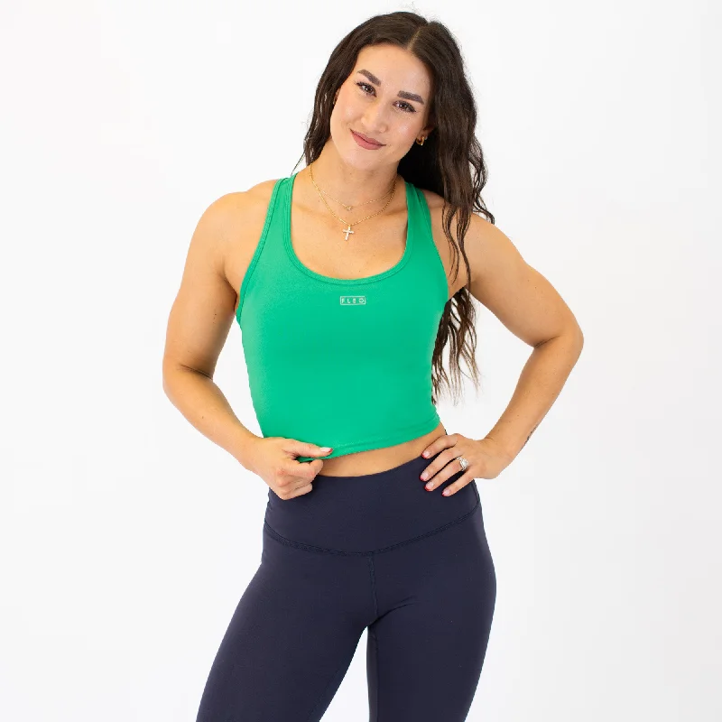 Racerback Crop Tank - Fitted