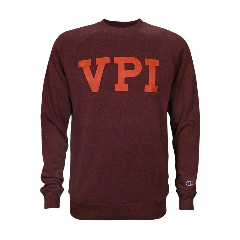 Virginia Tech Triumph Vault VPI Crew Sweatshirt: Maroon by Champion