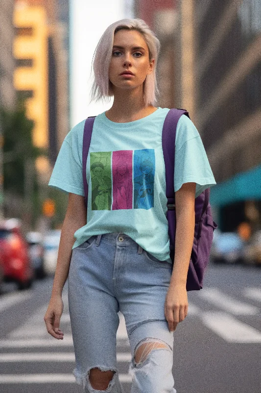 Anime Manga Printed Oversized T-shirt for women