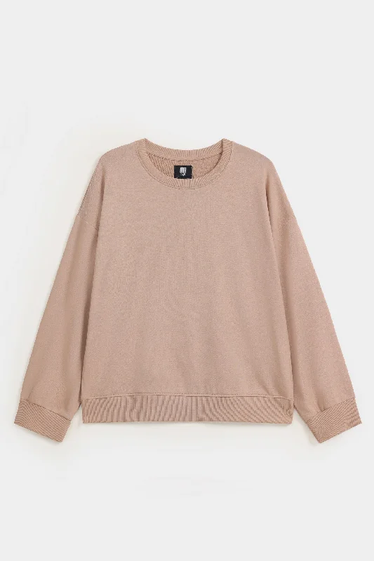 Crew Neck Basic Sweatshirt