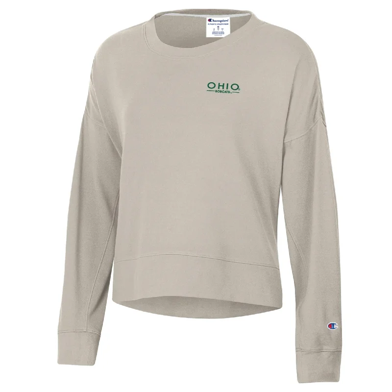 Ohio Sweatshirt Women's Beige Champion Fleece