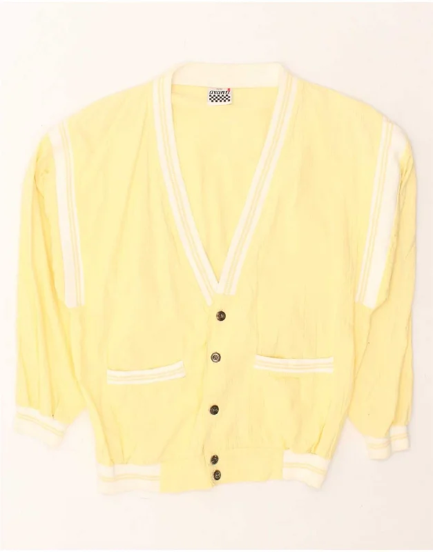 AVANTI Womens Bomber Jacket IT 48/50 XL Yellow Cotton