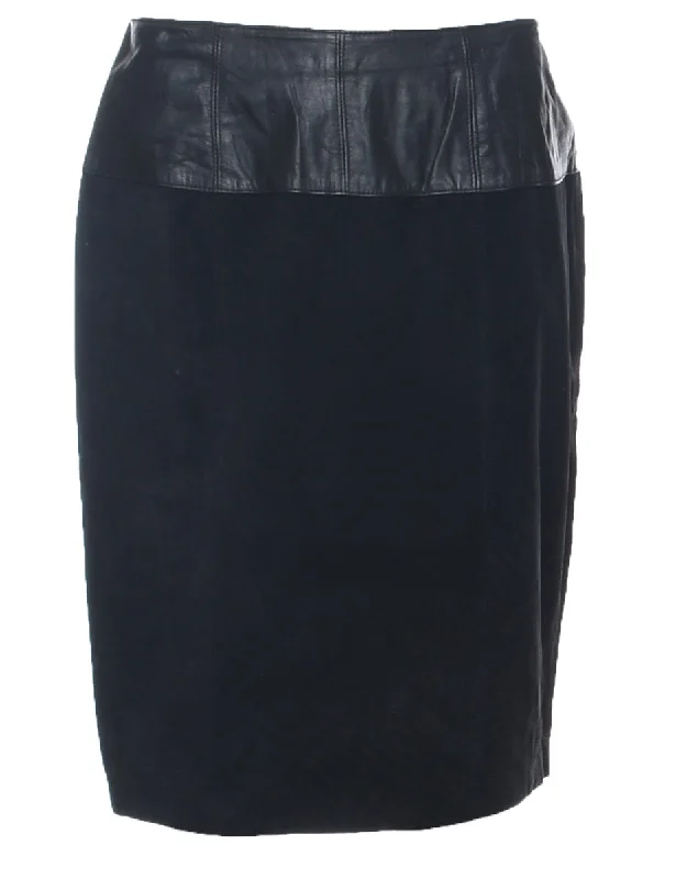 Suede Pencil Skirt - M