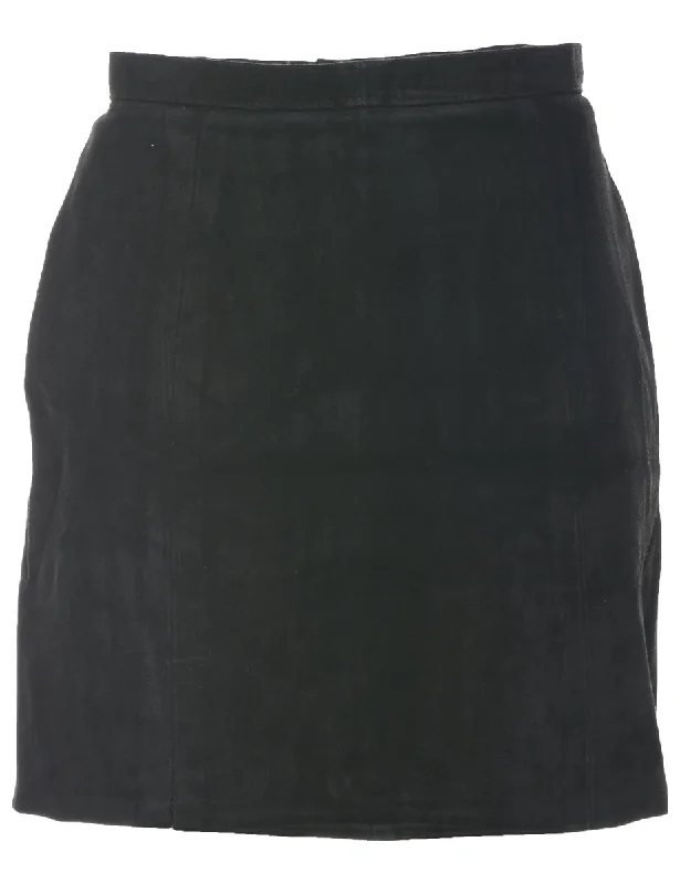 Suede Pencil Skirt - S