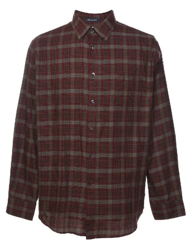 Van Heusen Checked Shirt - L