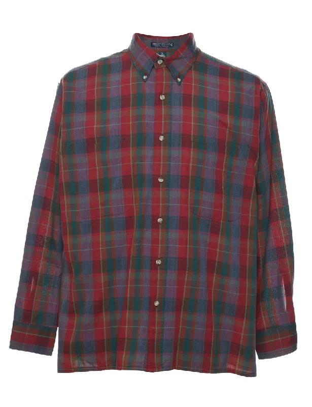 Van Heusen Checked Shirt - L