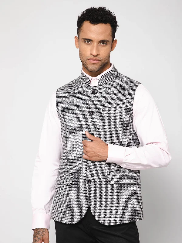 Men Black Waist Coat