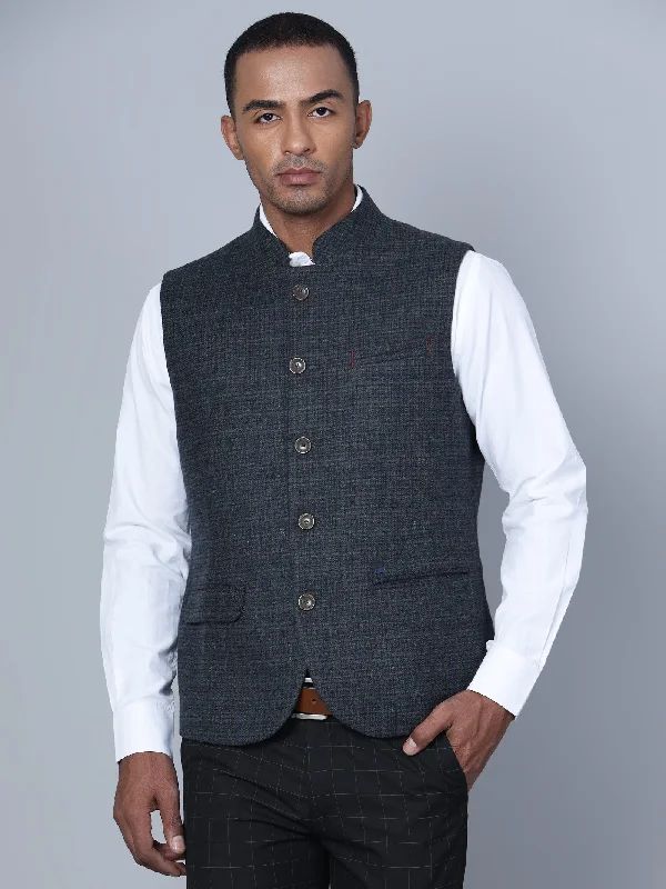 Men Dark Green Waist Coat