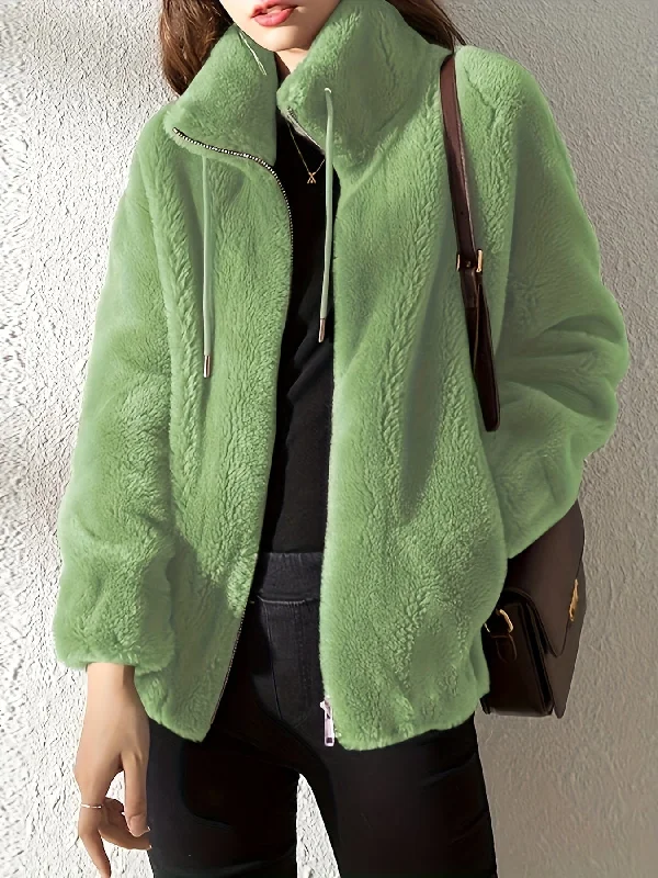 Simple Teddy Fleece Coat