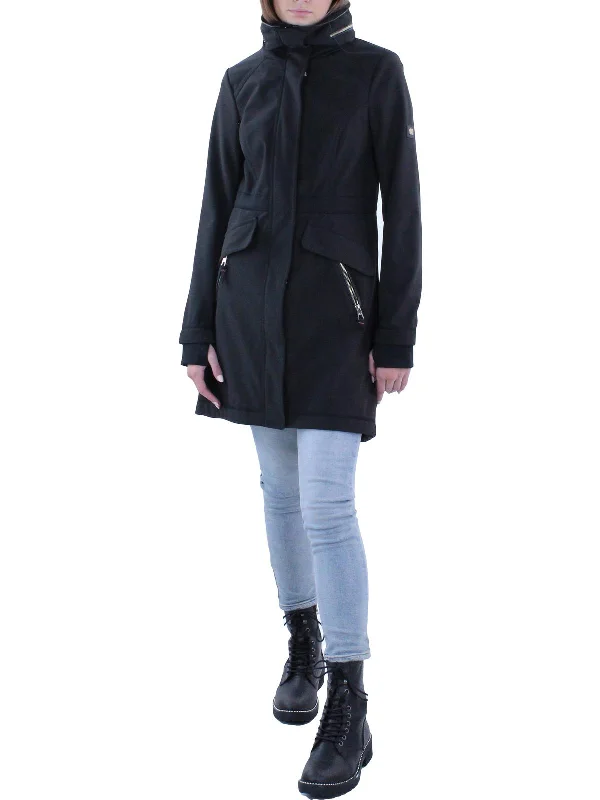 Womens Printed Heavy Long Coat