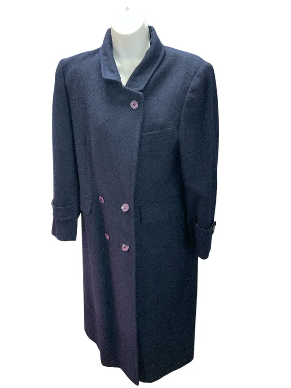 Evan Picone Women's Wool Coat Navy 8