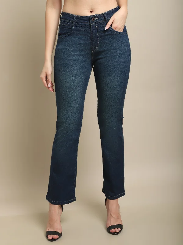 Women Dark Blue Jeans