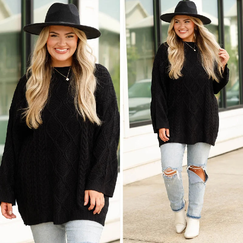 Crossing Channels Sweater, Black