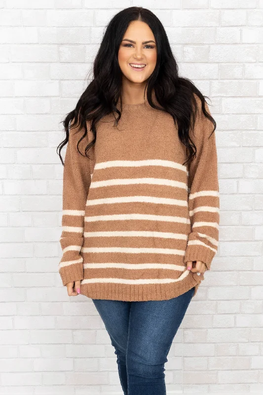 Series Of Notes Sweater, Camel