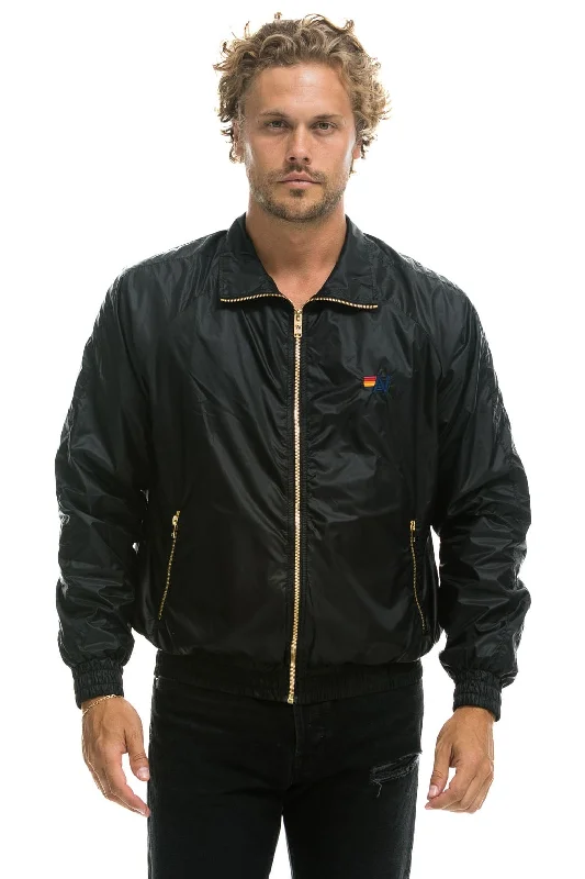 MEN'S BASIC WINDBREAKER - BLACK