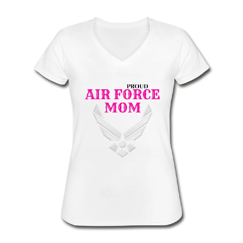 Air Force Mom V-Neck Tee